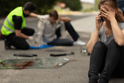 woman calling her Memphis personal injury lawyer after an auto accident